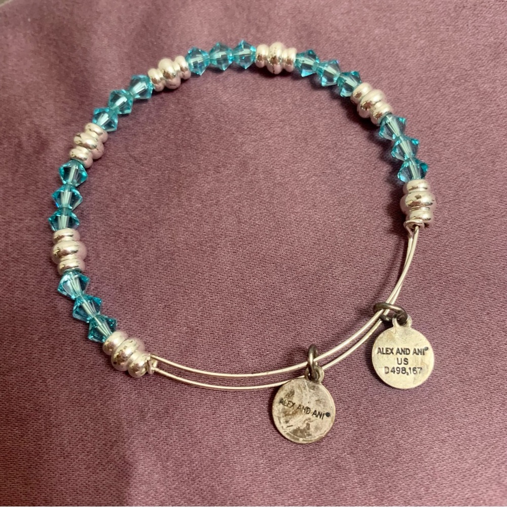 Alex and Ani Blue/Silver Nautical Bracelet Pair 🐚 - Picture 3 of 6
